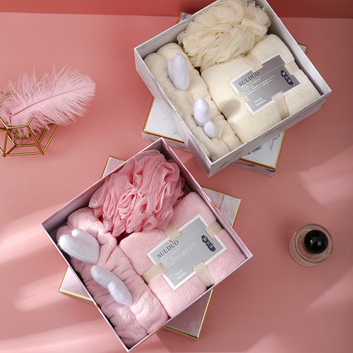 Z towel souvenir Women's Day towel three-piece set souvenir gift box three-piece towel gift box