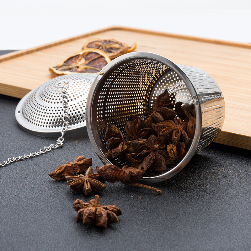 Manufactor Stainless steel Taste treasure Teapot 304 texture of material kitchen Gadgets Seasoning Ball Tea strainer tea set parts