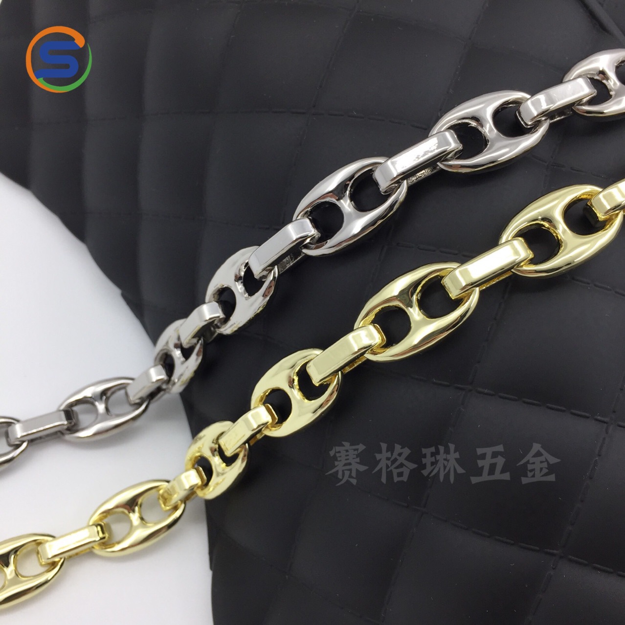 小衆腋下包法棍包鏈條配件肯豆savi手提包帶子手拎裝飾包鏈豬鼻子