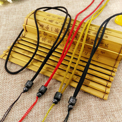 小圆绳檀木祥云项链绳 项链绳翡翠玉佩玉坠吊坠男女绳子挂绳挂件