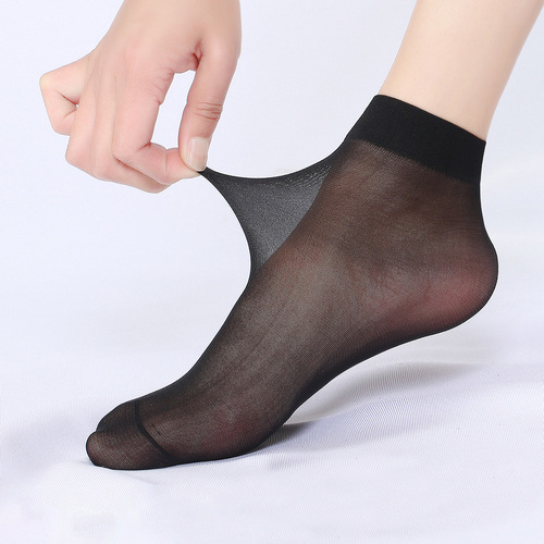 Sheer Thigh High Stockings for Women - Summer and Spring Edition - Neutral Color Satin-Faced Wire-Stretch Socks