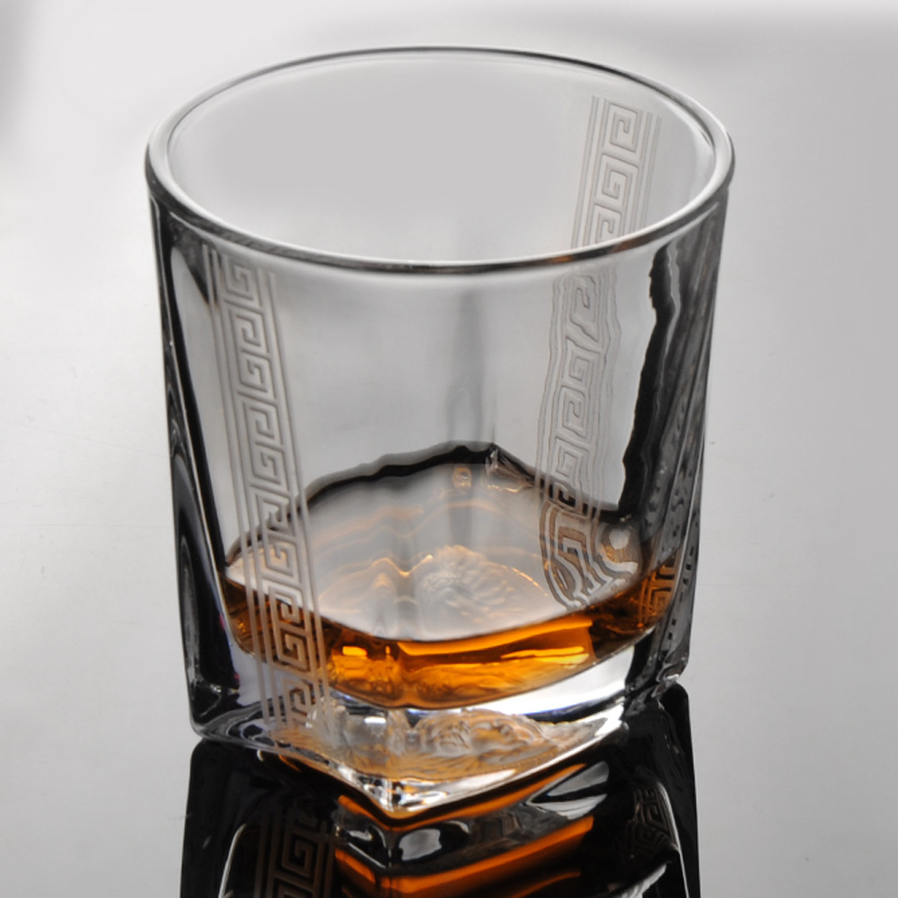 水晶玻璃威士忌杯美杜莎人头像 家用烈酒杯古典杯洋酒杯啤酒杯