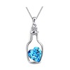 High-end crystal pendant, crystal necklace, chain, Korean style