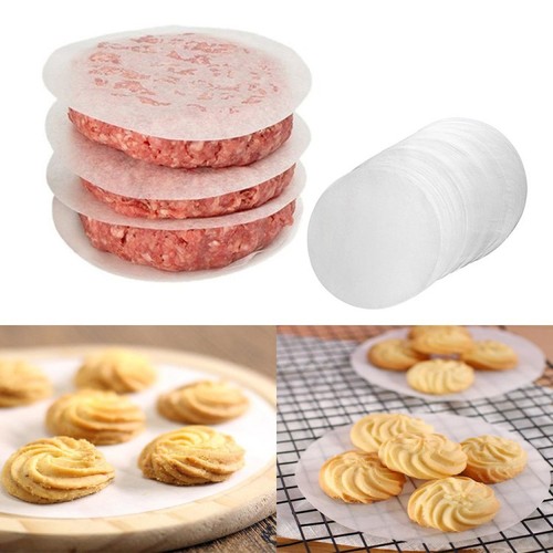 圆形烘焙专用纸 汉堡肉饼压肉硅油纸 双面烧烤烤盘替换纸