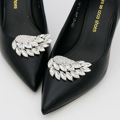 可卸时尚鞋扣鞋花天使翅膀鞋夹装饰品原创女士鞋配件厂家直销|ru