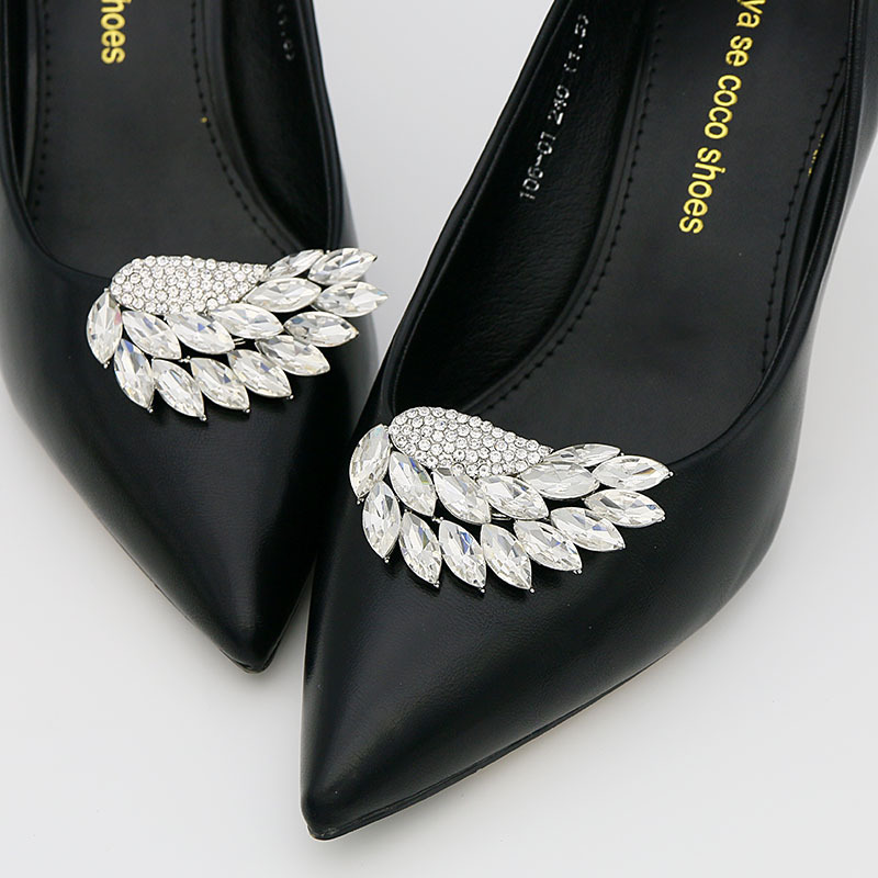 可卸时尚鞋扣鞋花天使翅膀鞋夹装饰品原创女士鞋配件厂家直销|ru