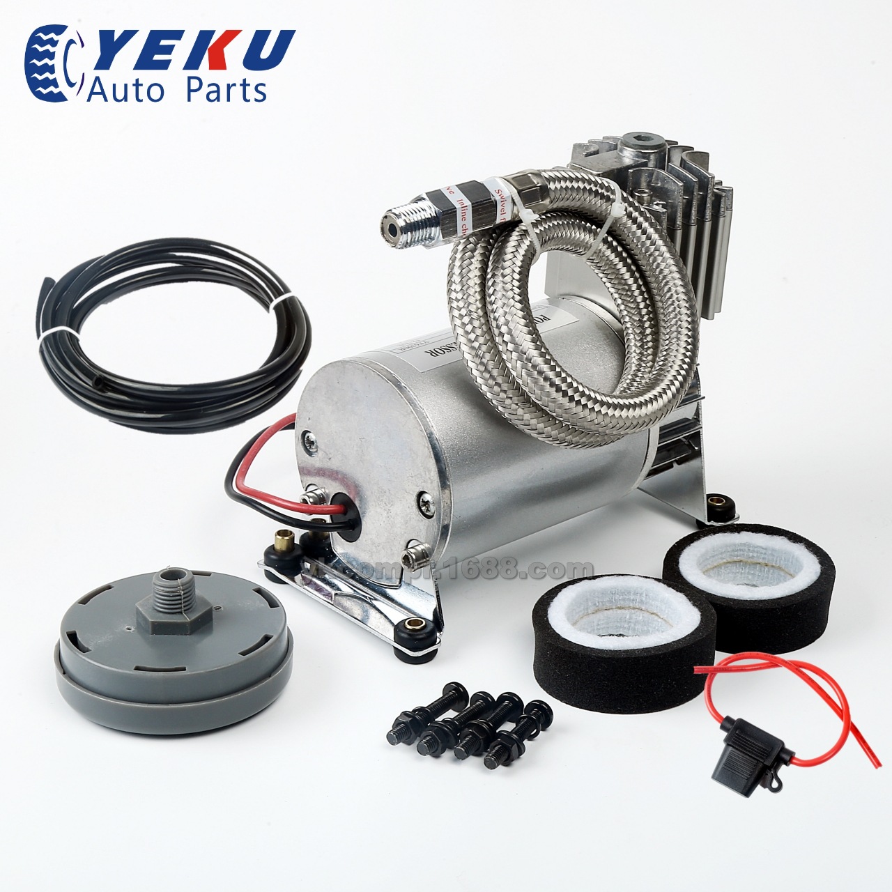 12V150psi车载气泵汽车改装小型空压机气泵