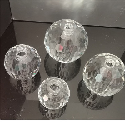 强折射切面中孔球酒店KTV装潢家居配饰水晶玻璃穿孔台灯灯饰配件|ms