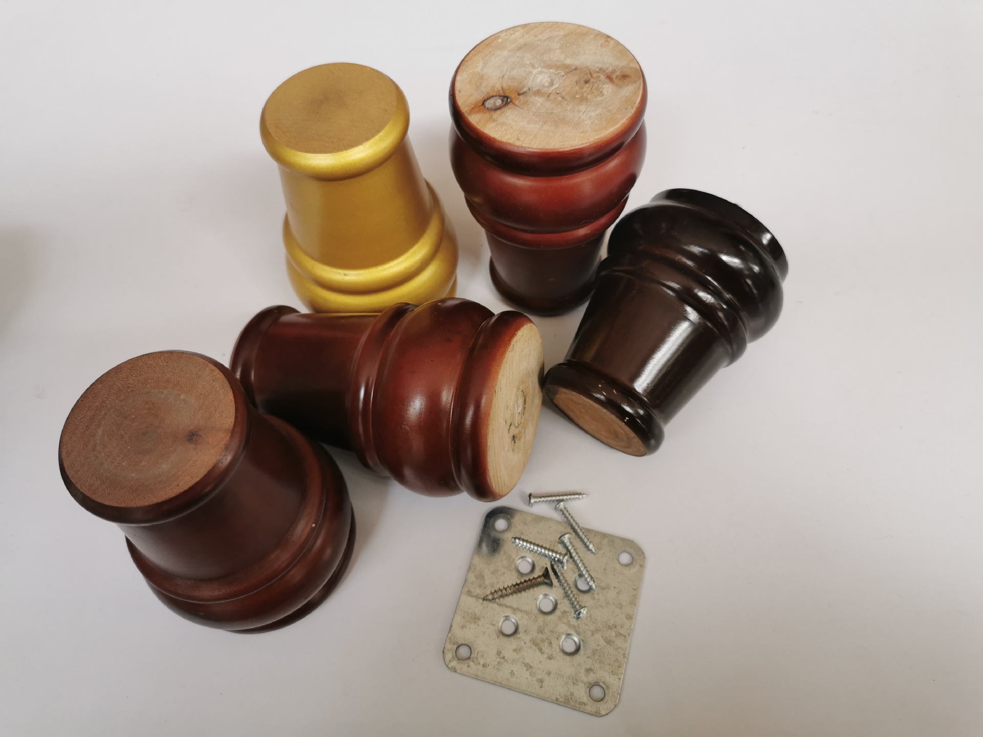 Factory Customized Simple European American Style Light Luxury Dining Chair Solid Wood Sofa Wooden Feet Light Luxury Wooden Table Legs Hoist Feet Solid Wood Legs