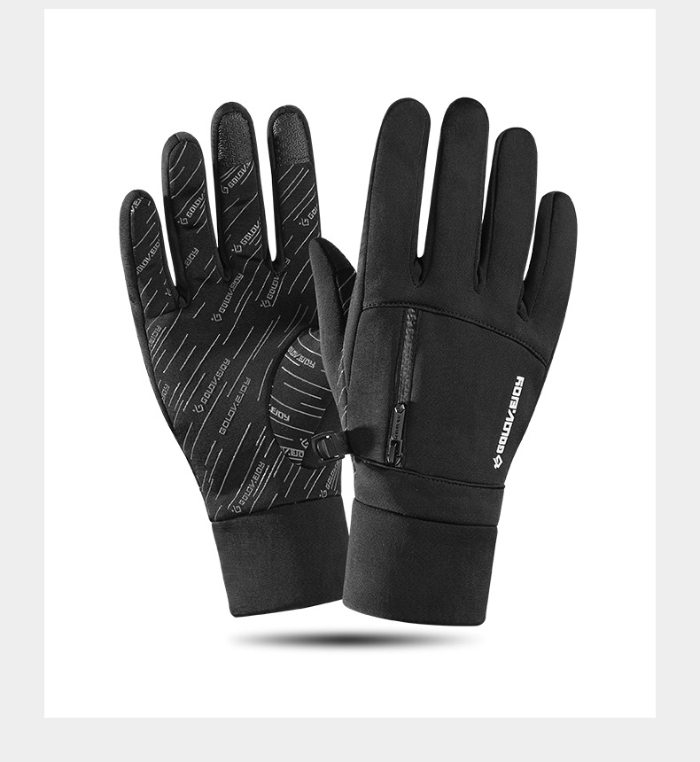 Radfahren Herbst Winter, Outdoor Skifahren Bergsteigen, kältefester Touchscreen, wasserdicht, rutschfest, verschleißfest,_voghion.com