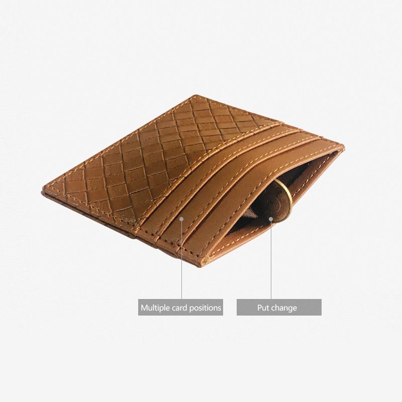 45g Weight Pu Leather Material Solid Color Pattern Unisex Gender Light Grey, Red, Blue, Black Color Korean New Simple Multi-card Position Ultra-thin Purse 11