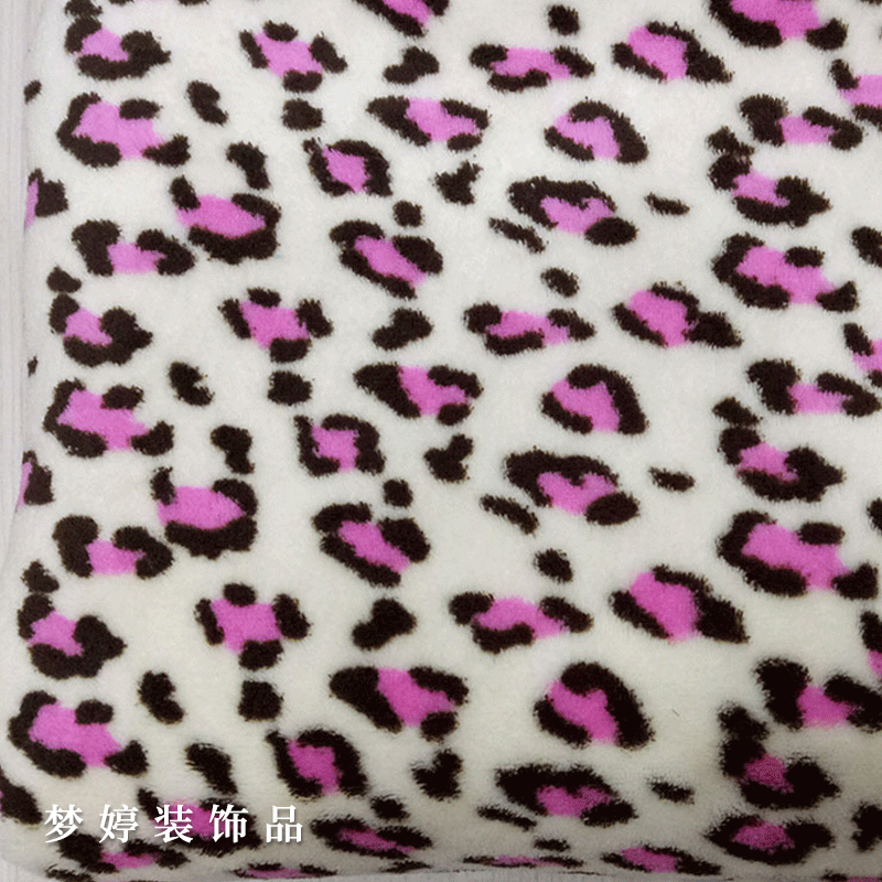 双面印花珊瑚绒面料地垫家居服玩具家纺面料全涤布料厂家直销现货