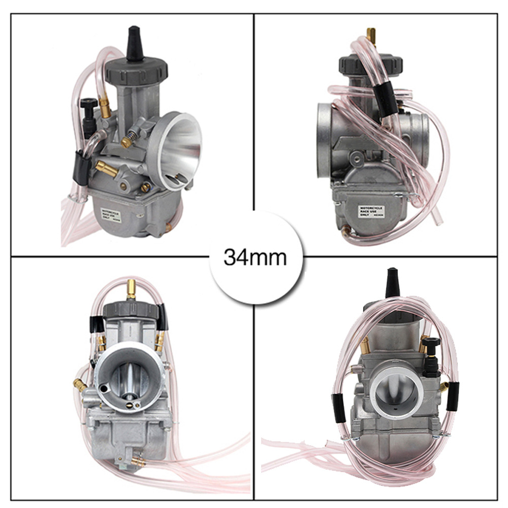 Atv Motorcycle Universal Carburetor Pwk33 35 34 36 38 40 42mm + Oil Nozzle Measuring Hole