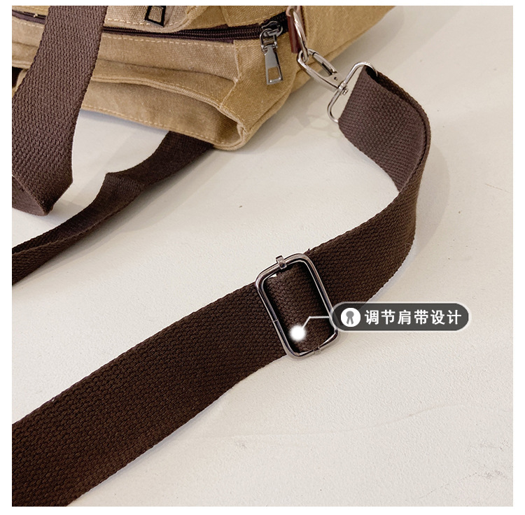 All-match Canvas  New   Casual Messenger Bag display picture 23