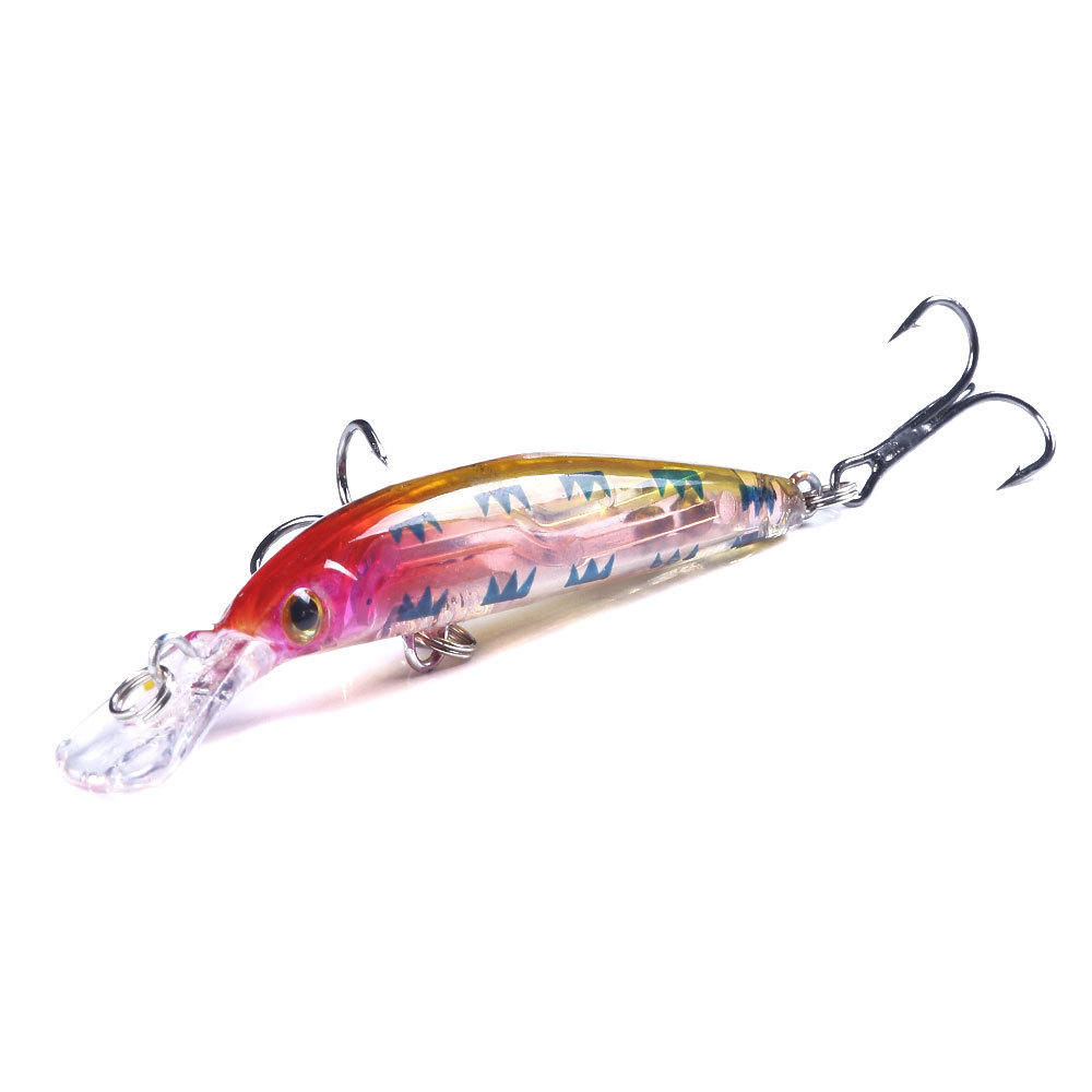 2 Pcs Shallow Diving Minnow Lure 95mm 8g Hard Sinking Minnow Fishing Baits Bass Trout Bowfin Saltwater Sea Fishing Lure