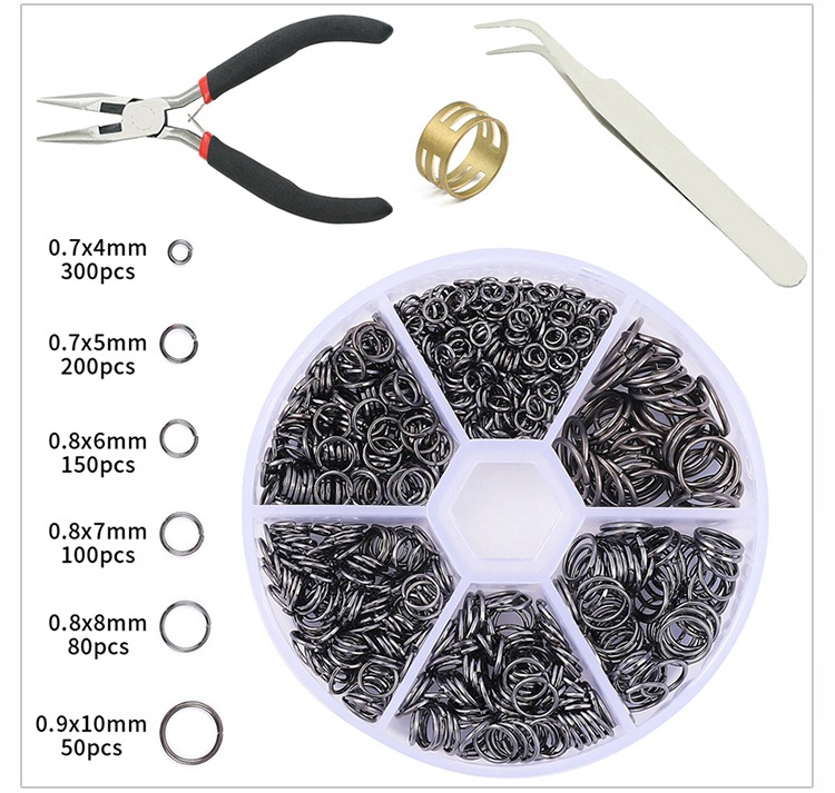 105g Weight DIY Jewelry Accessories Classification 1 Set Quantity Metal, Copper Material Printing Pattern Simple Style Style 1 Set Metal Copper Printing Simple Style 7