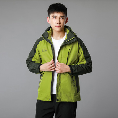 冬季沖鋒衣男三合壹兩件套女加絨加厚戶外登山服918