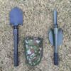 Small worker shovel outdoors iron barrack camps, one -in -one functional anti -body, folding folding Fang Hao hoe