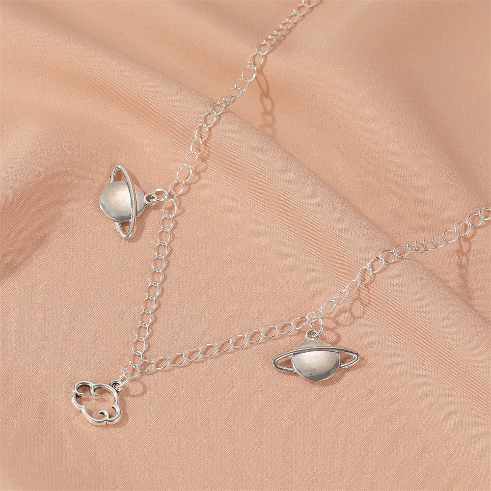 New Necklace Planet Cloud Clavicle Chain Star Universe Pendant Necklace For Women display picture 6