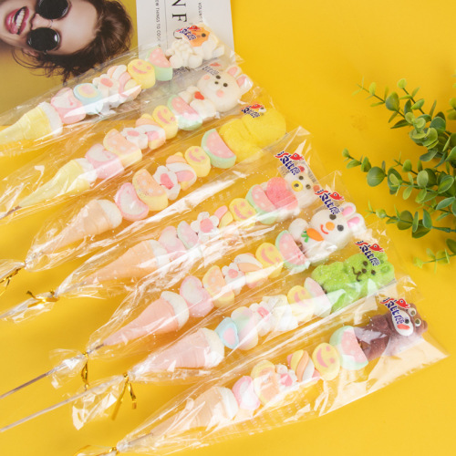 Creative skewers, sugar-coated hawthorns, lollipop, cute cartoon cotton candy, Halloween gift candy