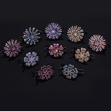 新款韩版顶夹发夹中年女式头饰三齿夹夹网红水钻鸭嘴夹现货批发