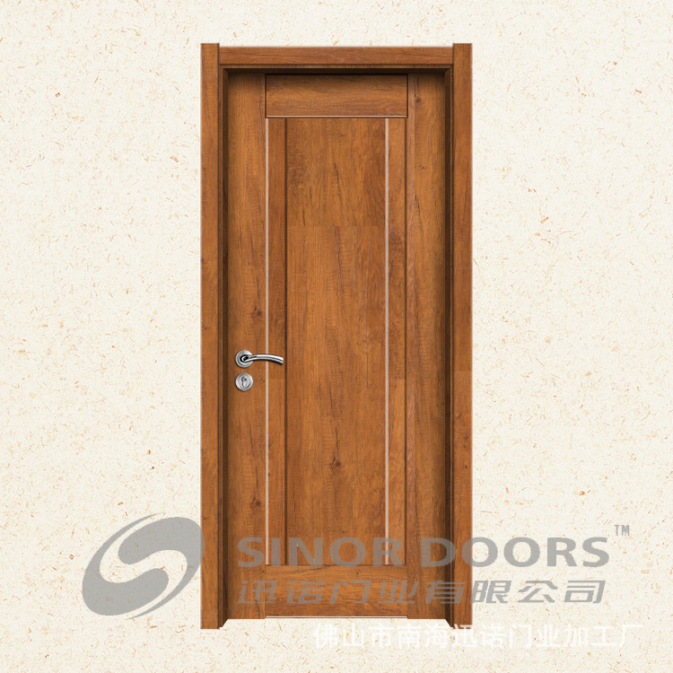 Puerta de cristal de carbono de roble interior puerta de madera ecológica puerta de la habitación del dormitorio Puerta de inodoro dormitorio minimalista moderno
