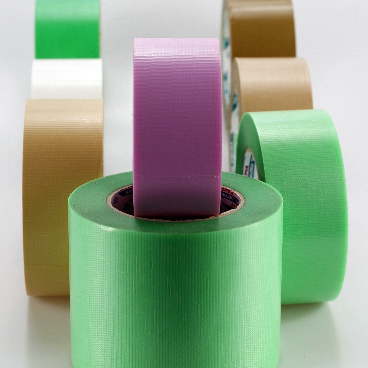 日本菊水PE扁丝编织布基养生胶带169