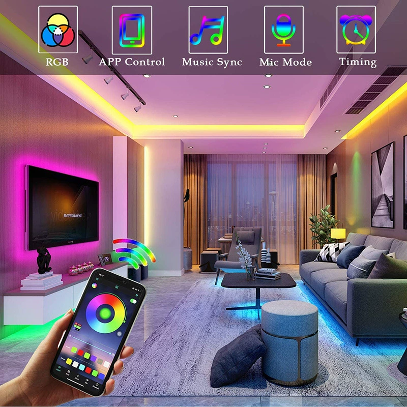 LED light strip, set, smart watch, mobile phone, lamp, bluetooth, 12v