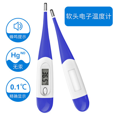 factory goods in stock Fahrenheit Celsius Electronics Thermometer Digital Display thermometer Soft head children oral cavity Thermometer