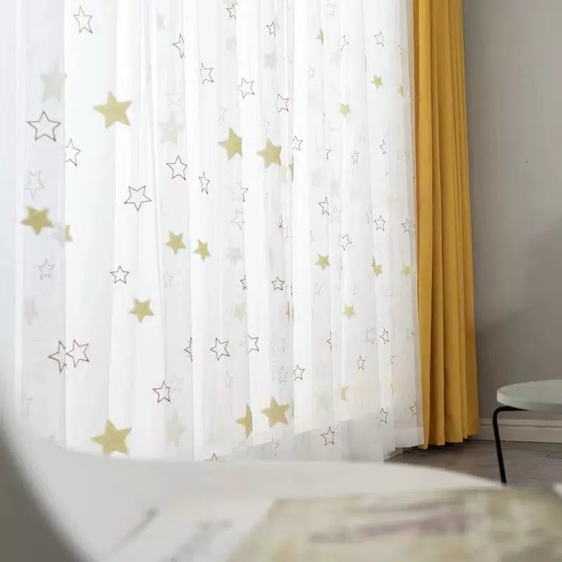 Детская комната, мультфильм, корейский милый рисунок звезды, пряжа, британский стиль, американская спальня, балкон, пряжа оптом