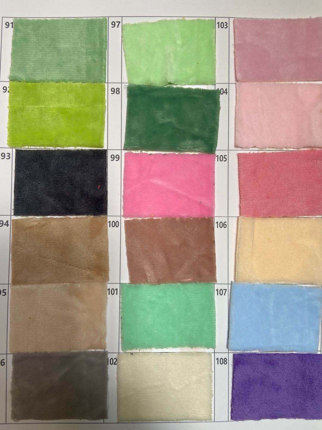 Grueso cristal super suave tela de felpa corta 1,5 lana super suave ropa de peluche de juguete tela de almohada en stock al por mayor