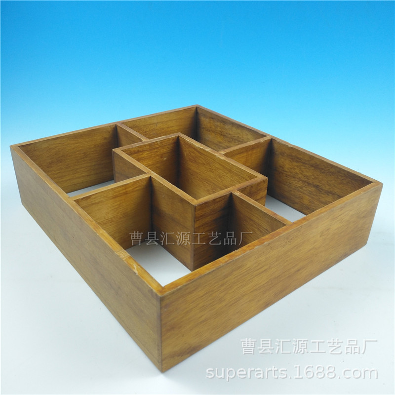 曹县汇源定做出口仿古中式小木质工艺品展示架 喷漆装饰实木展架