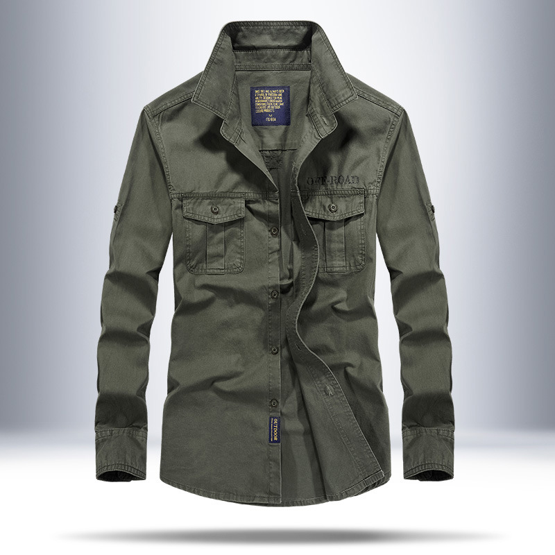 AliExpress Primavera y Otoño Nueva Juventud de los hombres camisa lavada casual Camisa de los hombres ropa de trabajo camisa de los hombres Amazon