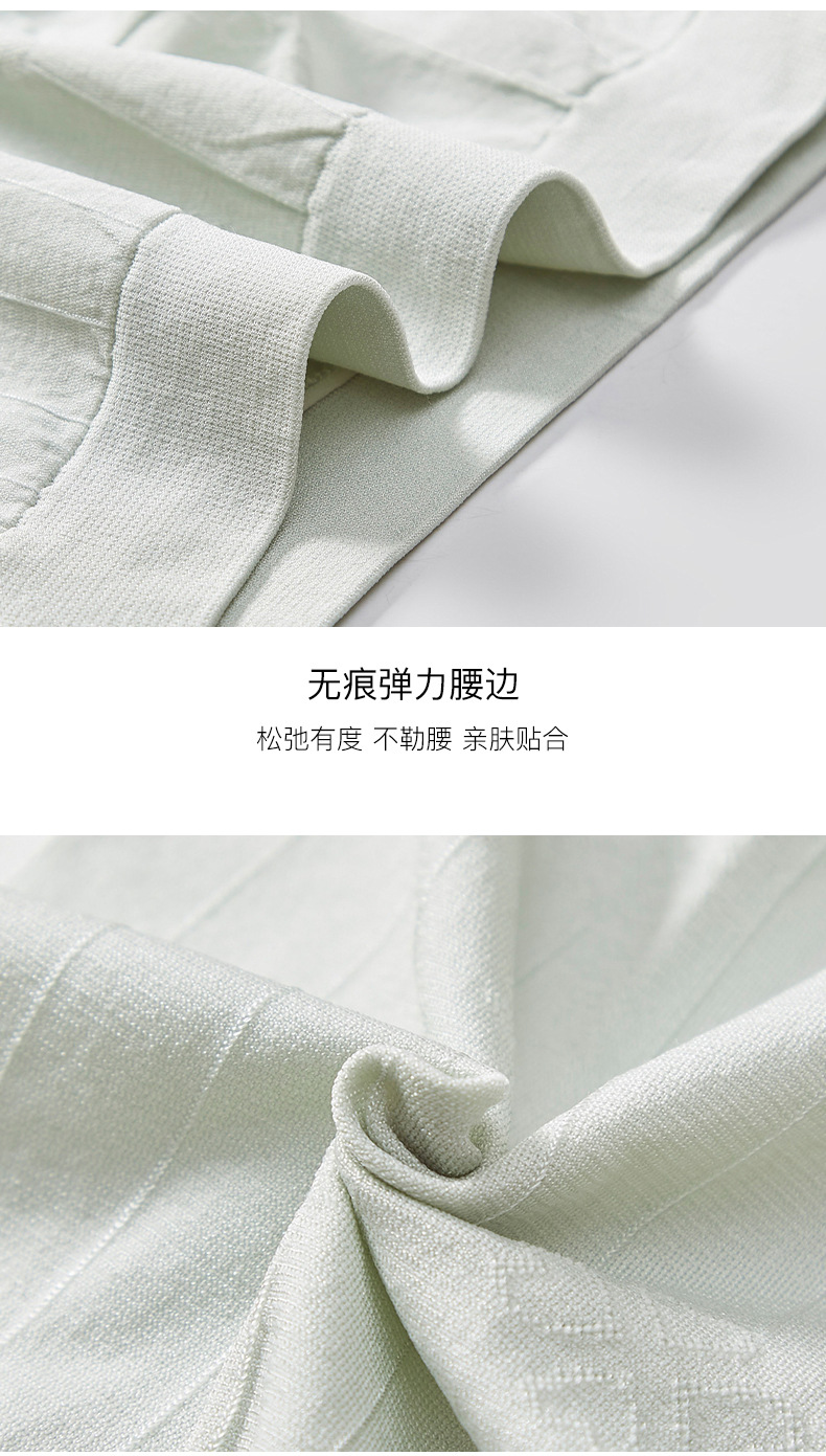 2021 Mid-waist solid color cotton seamless and sexy box-packed uniform size briefs in stock detail image 11