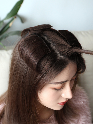 Hair pads, fluffy wigs for women, mini invisible wigs, realistic pads on both sides of hair roots to increase hair volume