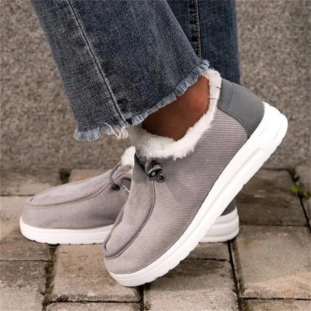 Unisex Lässig Einfarbig Runder Zeh Baumwollschuhe display picture 3