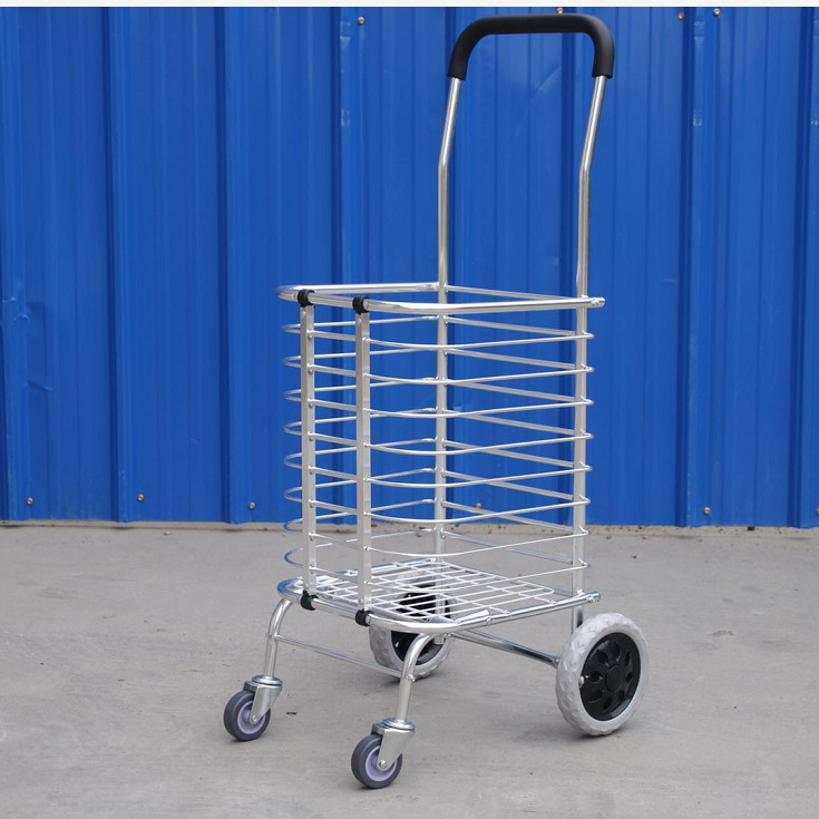 207萬向小蘭車 鋁 購物車 行李車 布袋車 折疊車 買菜車超市車