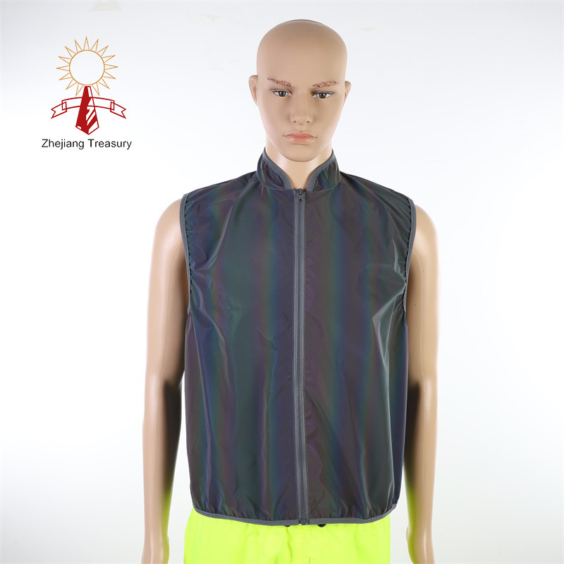 Forged Color Vest Ultra Light Riding Running Windproof Vest Breathable Sports Riding Training Reflective Jacket