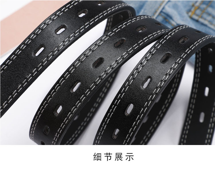 Women'S Gender Retro Waist Bag Women Free Punch Belt New Fashion Simple Hollow Belt Wholesale