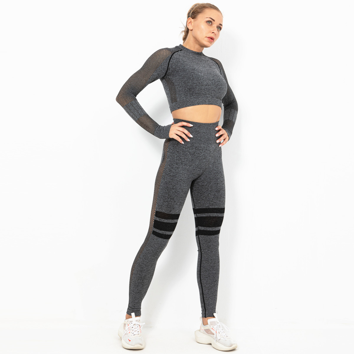 seamless hip-lifting high waist fitness suit  NSNS10715