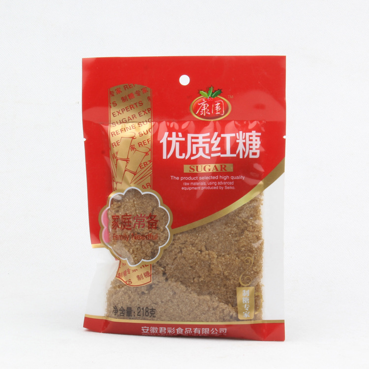 清凉甘甜黑厂家批发 红糖安徽食品218g甘蔗红糖