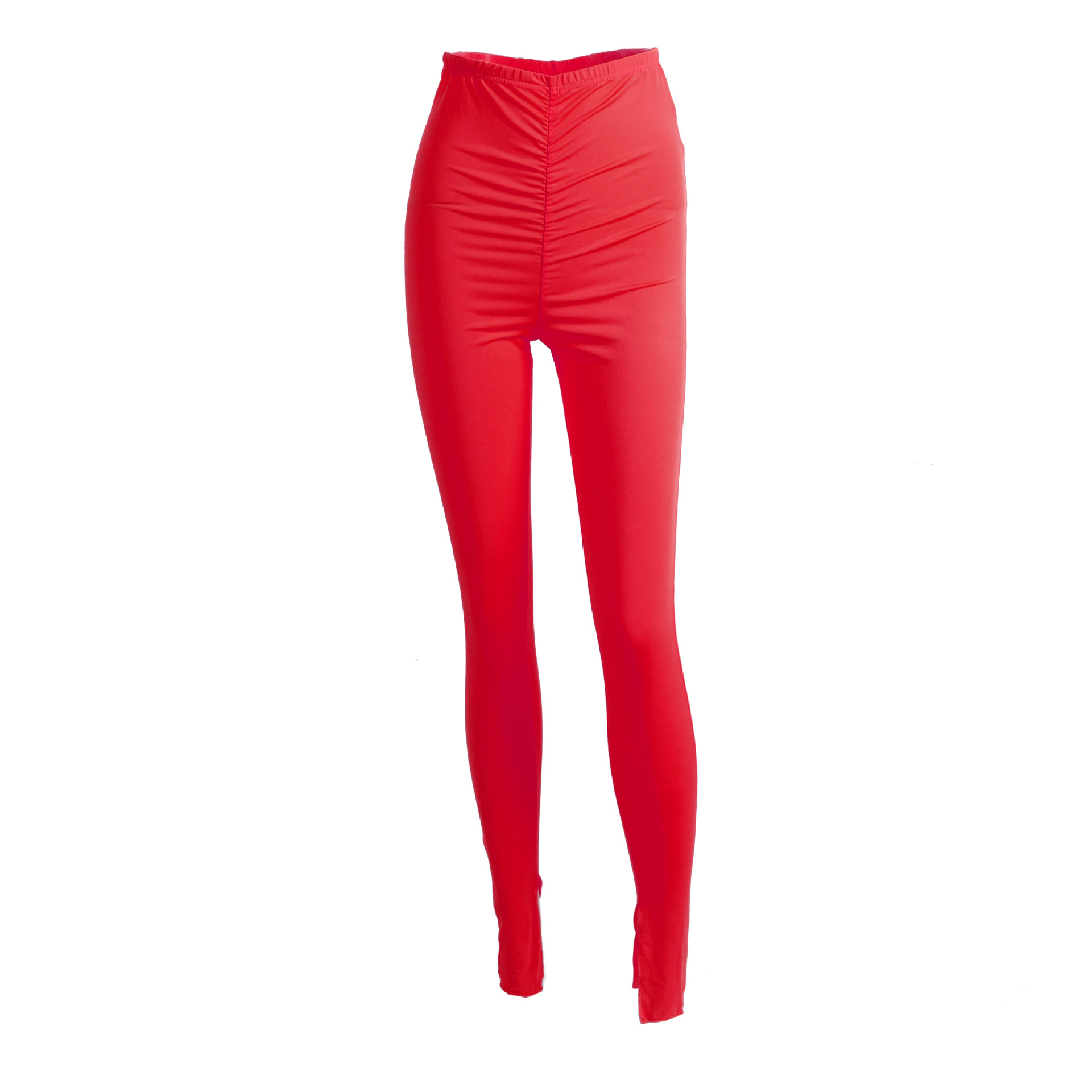 fashion solid color slimming split trousers  NSHLJ43189