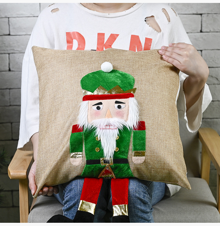 Christmas Decorations Walnut Soldier Pillowcase display picture 7