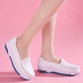 新款大气垫护士鞋白色女鞋舒适坡跟医院小白鞋