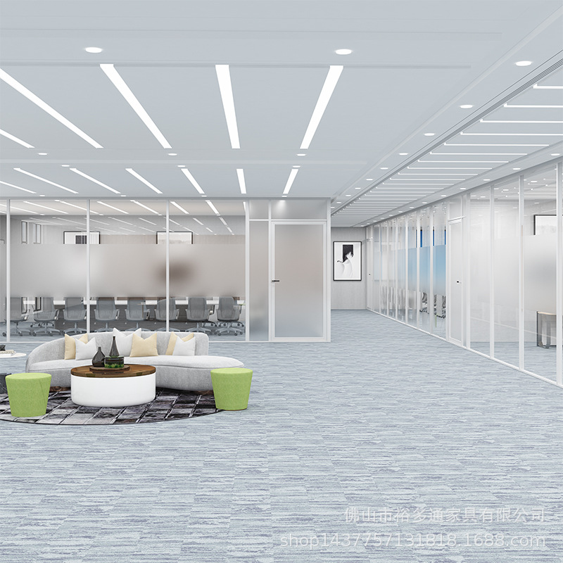 厂家定制全景中空百叶钢化办公玻璃隔断铝合金隔音防火玻璃隔墙|ms