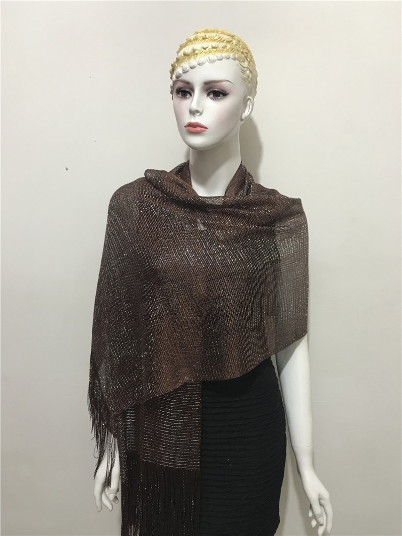 Women's Fashion Solid Color Polyester Tassel Shawls display picture 173