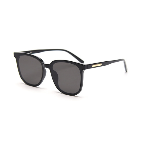 TR19161 Korean Version Large Frame Plain Nylon Sunglasses for Couples, Men and Women, Ink Sunglasses for Instagram Influencers and Selfies