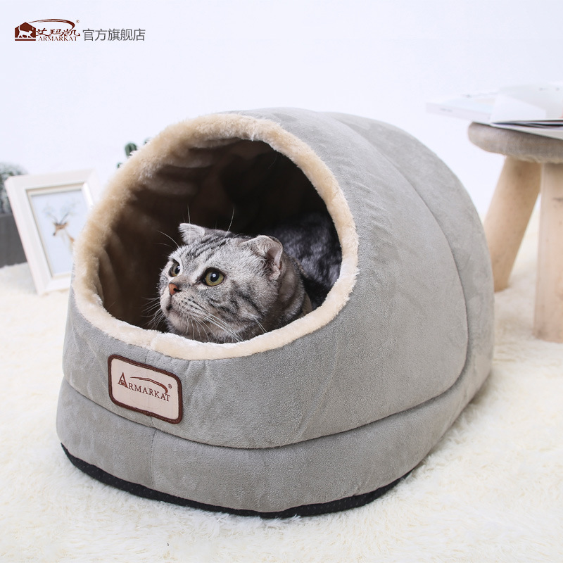 Aimakai gato nido invierno cálido gato saco de dormir sueño profundo cuatro estaciones universal gato nido mascota gato suministros