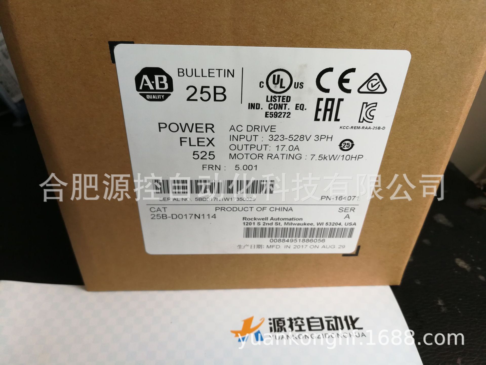25BD017N114美国AB变频器