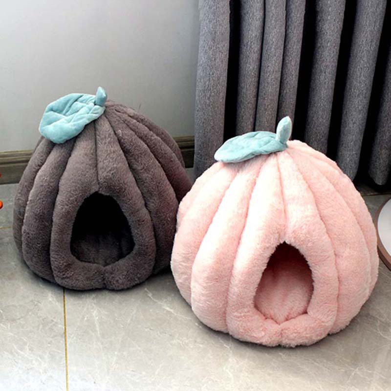 Manufactor Direct selling keep warm Pumpkin Cat litter Autumn and winter thickening Cat house lovely Yurt Pet Waterloo kennel Washable